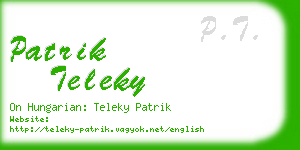 patrik teleky business card